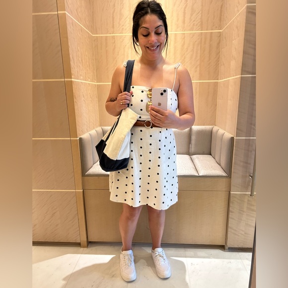 Fit & Flare Tie-Strap Printed Mini Dress - Picture 3 of 3